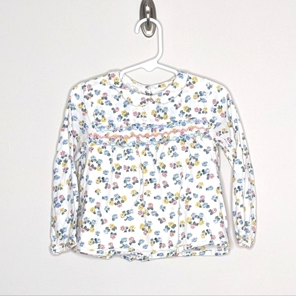 Baby Boden Floral Flower Print Shirt 2T 3T